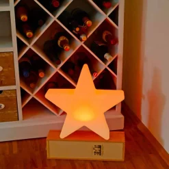 Viadurini Lighting Design Beleuchtung|Designer Stehlampen-Solar- oder LED-Tischlampe, Star Design aus Polyethylen - Ringostar