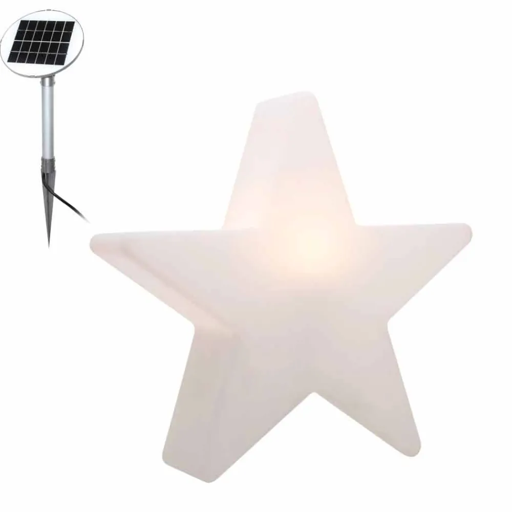 Viadurini Lighting Design Beleuchtung|Designer Stehlampen-Solar- oder LED-Tischlampe, Star Design aus Polyethylen - Ringostar