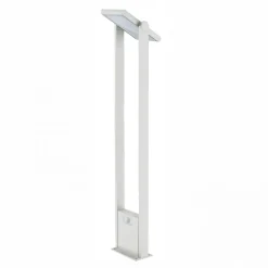 Viadurini Lighting Gartenlampion-Solar-LED-Strahler für den Außenbereich aus weißem oder mattschwarzem Aluminium - Agorio