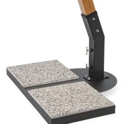 Viadurini in the Garden Gartenschirm-Sonnenschirm aus Holz und Ecru 3x4 Polyester, Homemotion - Passmore