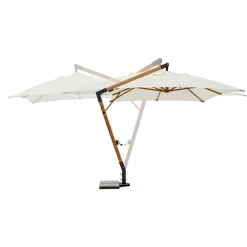 Viadurini in the Garden Gartenschirm-Sonnenschirm aus Holz und Ecru 3x4 Polyester, Homemotion - Passmore