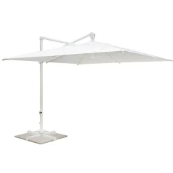 Viadurini in the Garden Gartenschirm-Sonnenschirm aus Polyester mit weißer Aluminiumstruktur - Zinica