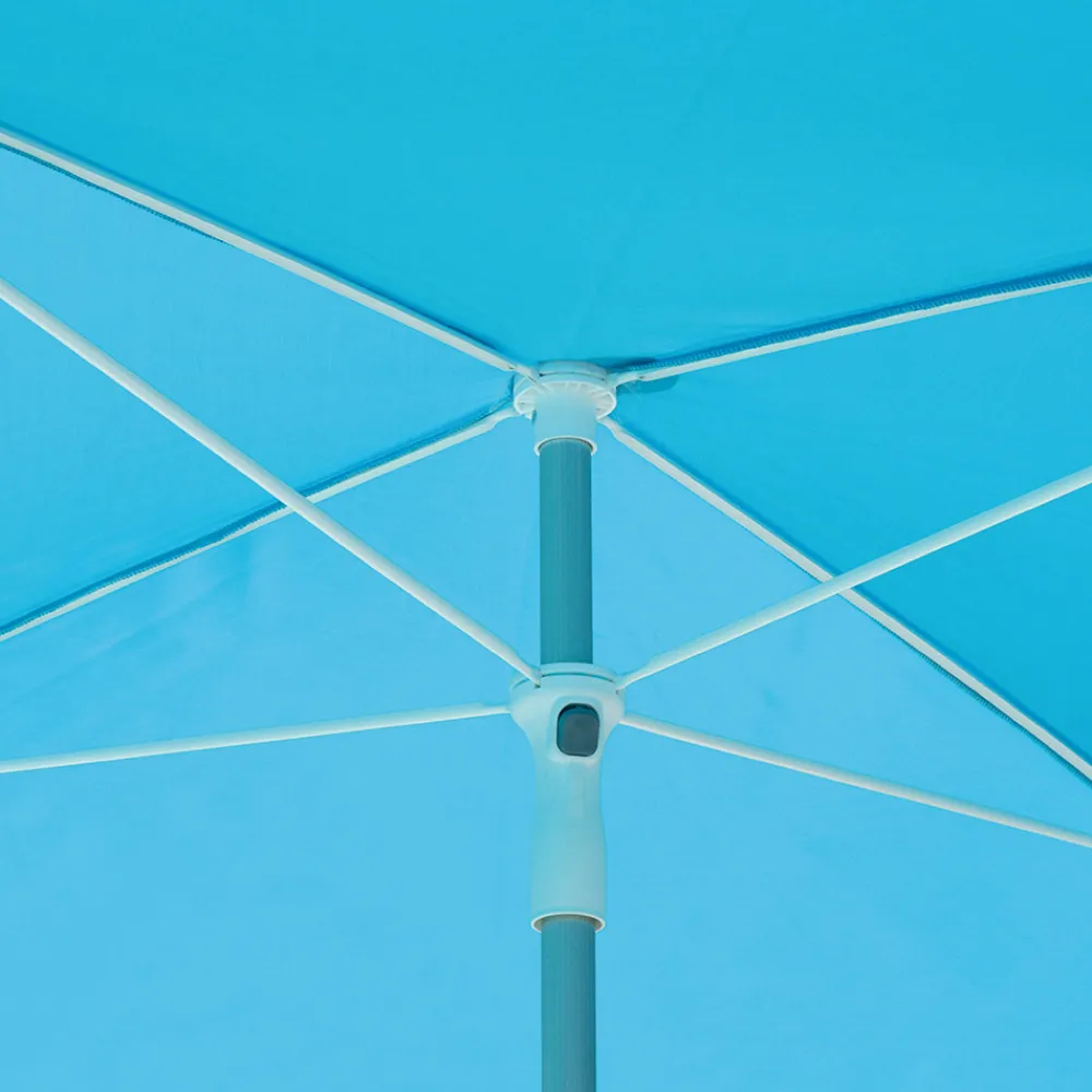 Viadurini in the Garden Gartenschirm-Sonnenschirm mit eloxierter gestreifter Aluminiumstruktur - Laila