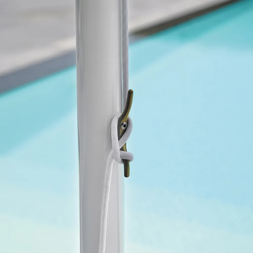 Viadurini in the Garden Gartenschirm-Sonnenschirm mit farbigem Stoff und Aluminiumstruktur - Norbert