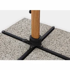 Viadurini in the Garden Gartenschirm-Sonnenschirm, 3x3 in Aluminium mit beiger Polyesterabdeckung - Leano