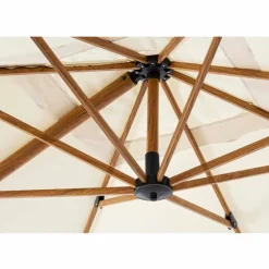 Viadurini in the Garden Gartenschirm-Sonnenschirm, 3x3 in Aluminium mit beiger Polyesterabdeckung - Leano