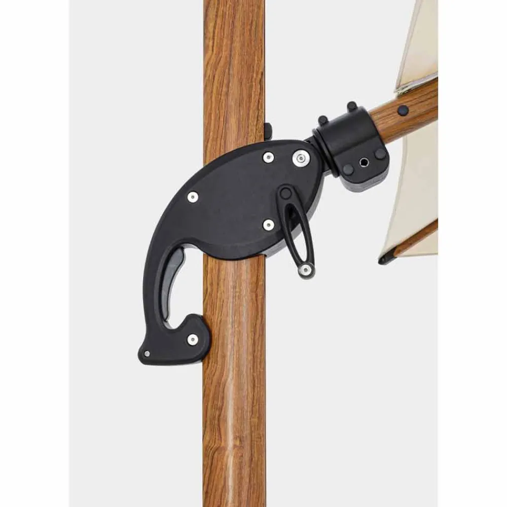 Viadurini in the Garden Gartenschirm-Sonnenschirm, 3x3 in Aluminium mit beiger Polyesterabdeckung - Leano