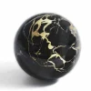 Viadurini Living Deko Artikel Und Wohnaccessoires-Sphere Briefbeschwerer aus glänzend schwarzem Portoro Marmor Made in Italy Qualität - Sphere