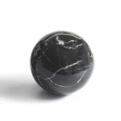 Viadurini Living Deko Artikel Und Wohnaccessoires-Sphere Briefbeschwerer aus glänzend schwarzem Portoro Marmor Made in Italy Qualität - Sphere