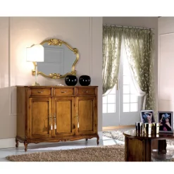 Viadurini Classic Wandspiegel-Spiegel im klassischen Stil mit Blattgoldrahmen Made in Italy - Precious