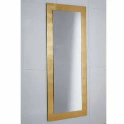 Viadurini Bathroom Badspiegel-Spiegel in Glas mit Pascal Blattgold verziert