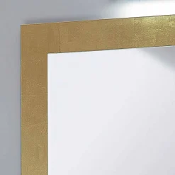 Viadurini Bathroom Badspiegel-Spiegel in Glas mit Pascal Blattgold verziert