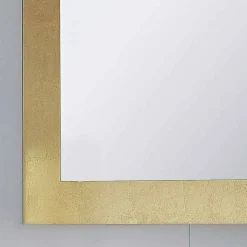 Viadurini Bathroom Badspiegel-Spiegel in Glas mit Pascal Blattgold verziert