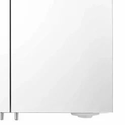 Viadurini Bathroom Badspiegel-Spiegel mit 2 Türen aus silber lackiertem Aluminium, Modern Alfio