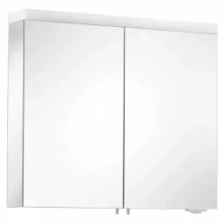 Viadurini Bathroom Badspiegel-Spiegel mit 2 Türen aus silber lackiertem Aluminium, Modern Alfio