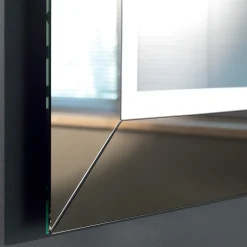 Viadurini Bathroom Badspiegel-Spiegel mit farbigem Spiegelrahmen und LED Made in Italy - Newton