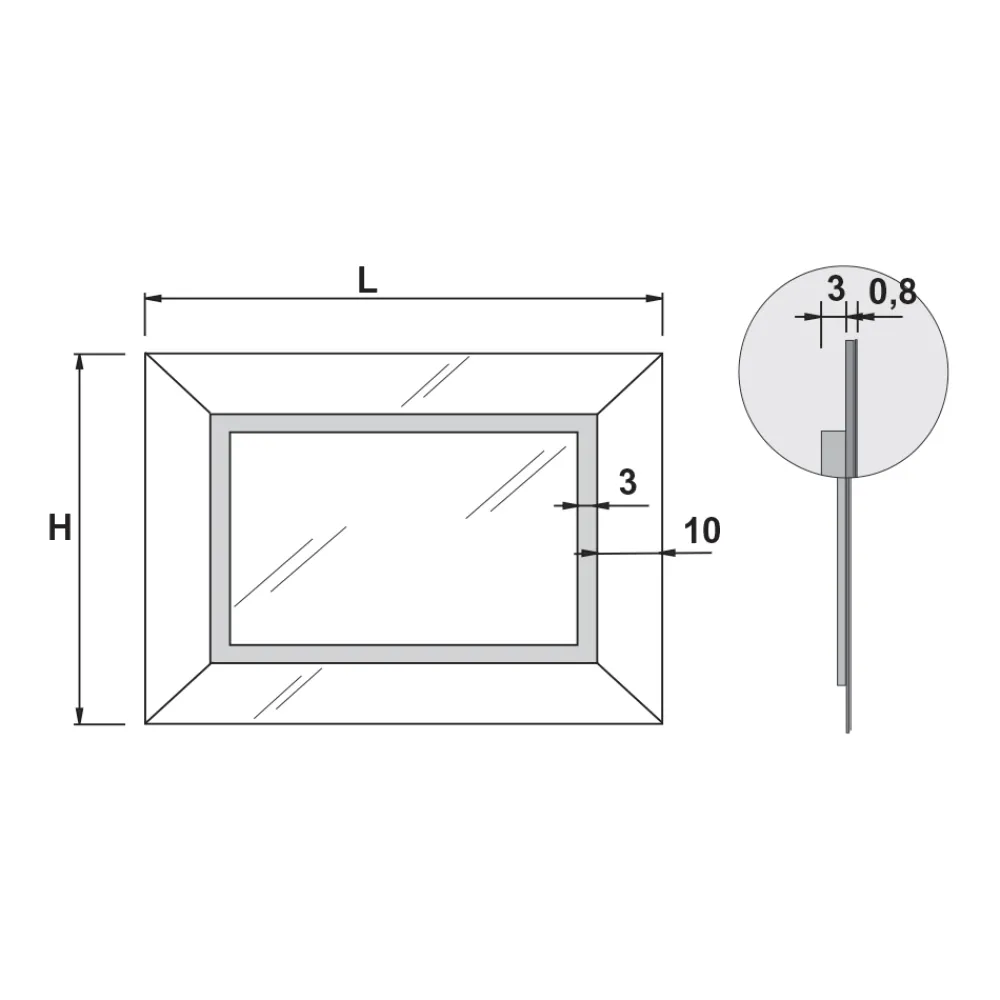 Viadurini Bathroom Badspiegel-Spiegel mit farbigem Spiegelrahmen und LED Made in Italy - Newton