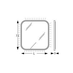 Viadurini Bathroom Badspiegel-Spiegel mit Holzkante und Hintergrundbeleuchtung, hergestellt in Italien – Vincent