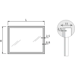 Viadurini Bathroom Badspiegel-Spiegel mit integrierten Lichtern und Kristallrahmen, hergestellt in Italien – Isaac