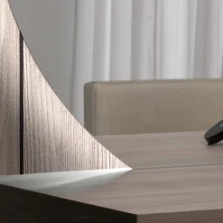 Viadurini Bathroom Badspiegel-Spiegel mit LED-Hintergrundbeleuchtung nur auf der runden Seite Made in Italy - Make