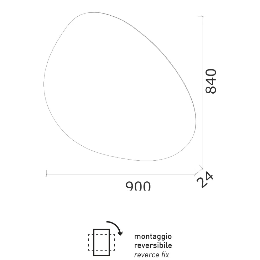 Viadurini Bathroom Badspiegel-Spiegel mit umschaltbarer LED-Hintergrundbeleuchtung, hergestellt in Italien – Talk