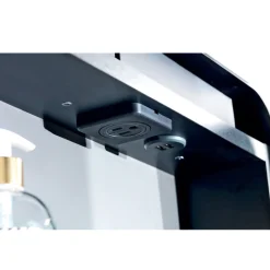 Viadurini Bathroom Badspiegel-Spiegelbehälter aus Metall mit doppelter Spiegeltür und Lichtern, hergestellt in Italien – Jane