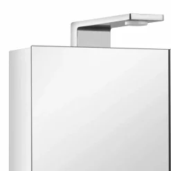 Viadurini Bathroom Badspiegel-Spiegelbehälter mit 3 Kristalltüren und 3 LED-Lichtern, Precious - Maxi