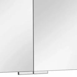 Viadurini Bathroom Badspiegel-Spiegelbehälter mit 3 Kristalltüren und 3 LED-Lichtern, Precious - Maxi