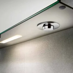 Viadurini Bathroom Badspiegel-Spiegelbehälter mit Flügeltür und LED-Beleuchtung, hohe Qualität - Alfio