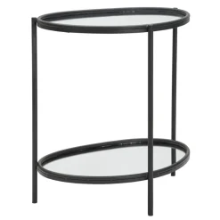 Viadurini Living Moderne Couchtische-Spiegel-Couchtisch mit schwarzer Eisenstruktur - Archimede