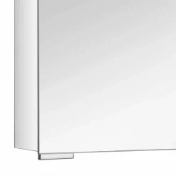 Viadurini Bathroom Badspiegel-Spiegelschrank mit Kristalltür und Chromdetails, Modern - Maxi