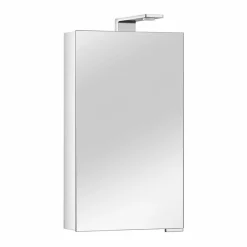 Viadurini Bathroom Badspiegel-Spiegelschrank mit Kristalltür und Chromdetails, Modern - Maxi