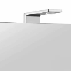 Viadurini Bathroom Badspiegel-Spiegelschrank mit Kristalltür und Chromdetails, Modern - Maxi