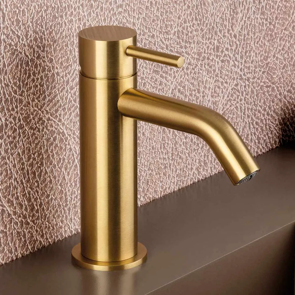 Viadurini Taps Waschbeckenarmaturen-Spültisch-Mischbatterie aus Edelstahl AISI 316L ohne Ablaufgarnitur - Artigli