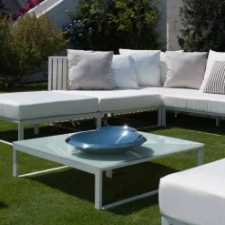 Viadurini in the Garden Garten Beistelltisch-Square Design Outdoor Beistelltisch 2 Abmessungen 3 Oberflächen - Julie