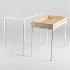 Viadurini Living Moderne Couchtische-Stahl Couchtisch mit Aschenbecher Made in Italy - Spitze