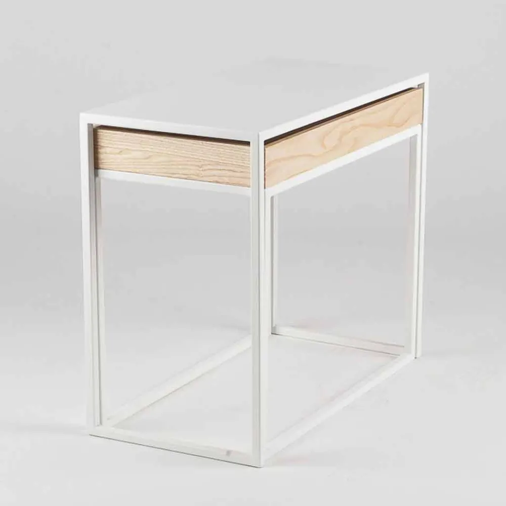 Viadurini Living Moderne Couchtische-Stahl Couchtisch mit Aschenbecher Made in Italy - Spitze