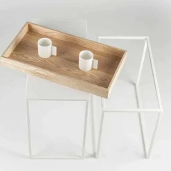 Viadurini Living Moderne Couchtische-Stahl Couchtisch mit Aschenbecher Made in Italy - Spitze