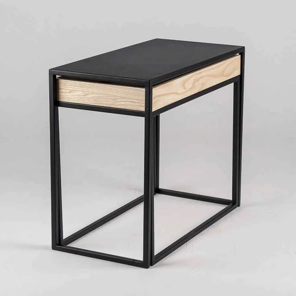 Viadurini Living Moderne Couchtische-Stahl Couchtisch mit Aschenbecher Made in Italy - Spitze