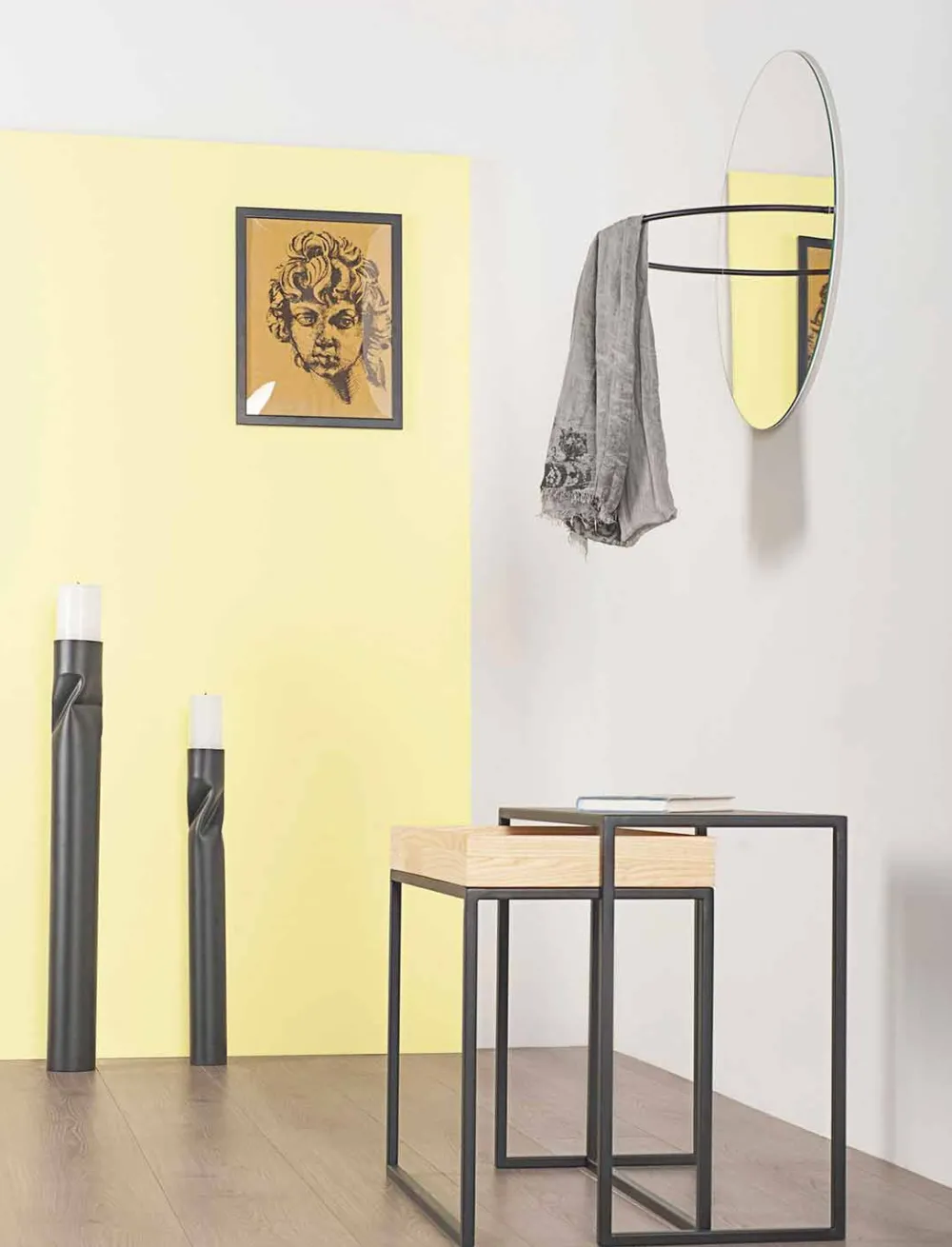 Viadurini Living Moderne Couchtische-Stahl Couchtisch mit Aschenbecher Made in Italy - Spitze