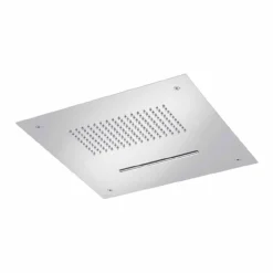 Viadurini Taps Duschköpfe-Stahldecke Duschkopf mit Doppelstrahl Made in Italy - Quinto