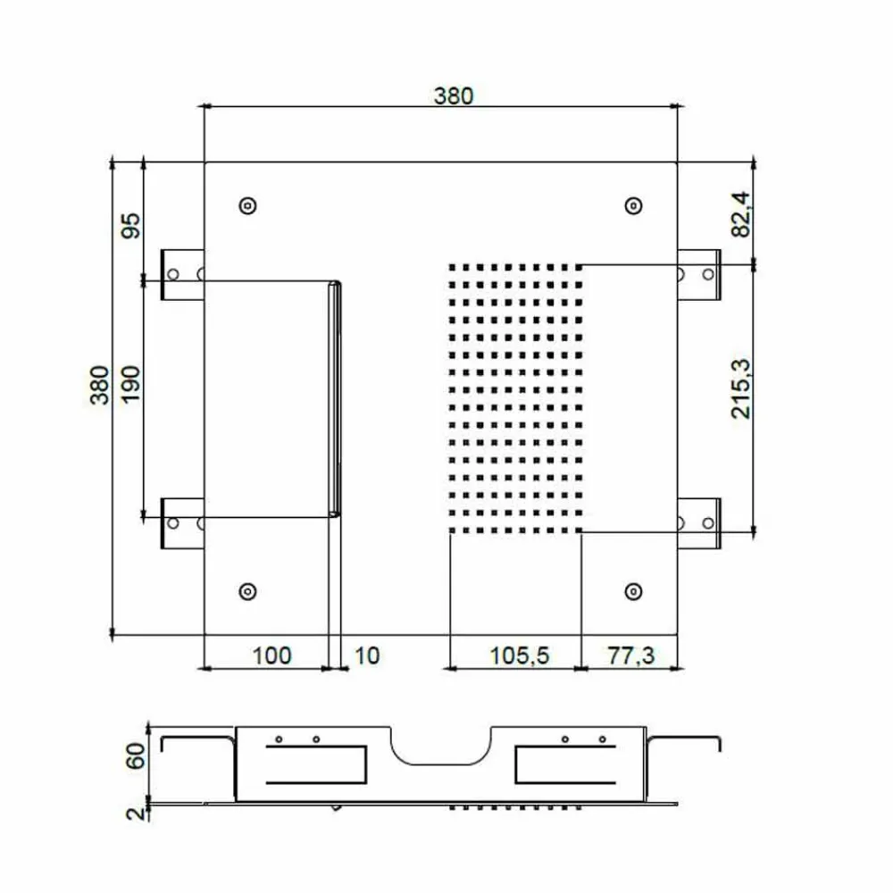 Viadurini Taps Duschköpfe-Stahldecke Duschkopf mit Doppelstrahl Made in Italy - Quinto