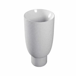 Viadurini Bathroom Keramikwaschbecken-Standwaschbecken aus weißer oder farbiger Keramik Trabia