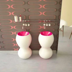 Viadurini Design Design Waschbecken Aus Solid Surface-Standwaschbecken in modernem Design Ariel Made in Italy