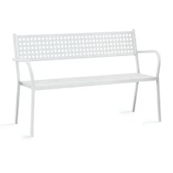 Viadurini in the Garden Gartenbänke-Stapelbare Außenbank mit Stahlarmlehne Made in Italy - Aberdeen