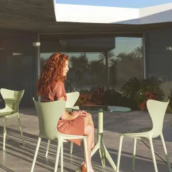 Vondom Gartenstühle Kunststoff-Stapelbare Design-Gartenstühle aus Polypropylen 4-teilig - Love by