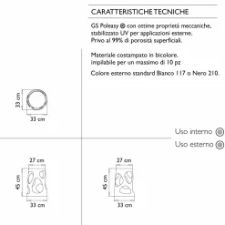 Myyour Lichtmöbel-Stapelbare Designhocker für drinnen oder draußen, 6 Stück - Liberty by