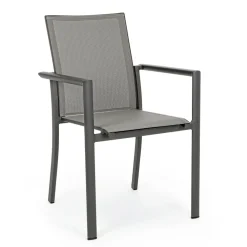 Viadurini in the Garden Gartenstühle Metall-Stapelbarer Außenstuhl aus lackiertem Aluminium, Homemotion, 4 Stück - Vicki