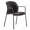 Viadurini in the Garden Gartenstühle Metall-Stapelbarer Außenstuhl aus Seil und Anthrazitmetall, 4 Stück - Drusilla