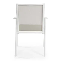 Viadurini in the Garden Gartenstühle Metall-Stapelbarer Außenstuhl aus lackiertem Aluminium, Homemotion, 4 Stück - Odelia